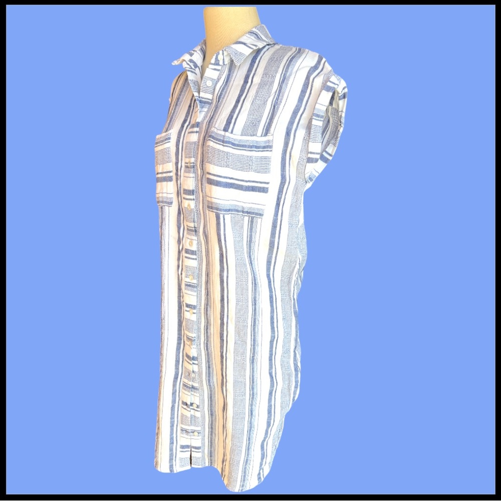 EMBERLEY striped shirt dress